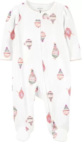 Carter's Girls' 1-Piece 100% Snug Fit Footie Sleeper PJs in Saudi Arabia