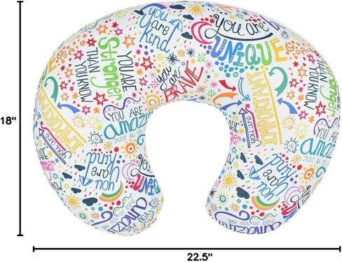 Nursing Pillow and Positioner, Breastfeeding, Bottle Feeding, Baby Sitting Support with Removable Ultra Soft Minky Cover, Tummy Time Support for Baby Boys and Girls in Saudi Arabia