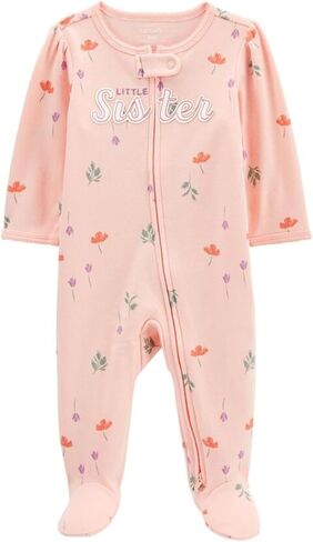 Carter's Girls' 1-Piece 100% Snug Fit Footie Sleeper PJs in Saudi Arabia