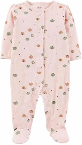 Carter's Girls' 1-Piece 100% Snug Fit Footie Sleeper PJs in Saudi Arabia