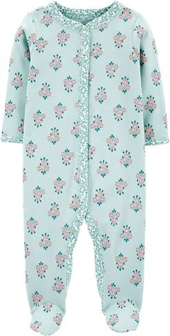 Carter's Girls' 1-Piece 100% Snug Fit Footie Sleeper PJs in Saudi Arabia