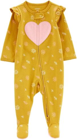 Carter's Girls' 1-Piece 100% Snug Fit Footie Sleeper PJs in Saudi Arabia