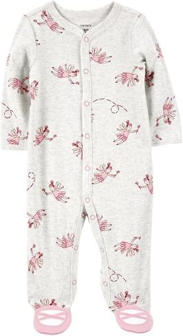 Carter's Girls' 1-Piece 100% Snug Fit Footie Sleeper PJs in Saudi Arabia