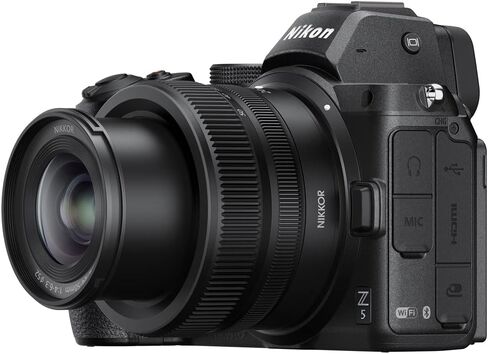 Nikon Z5 Mirrorless Full Frame FX Camera 2 Lens Kit with 24-50mm f/4-6.3 + 50-250mm f/4.5-6.3 DX VR Bundle with Deco Gear Photography Backpack + Photo Video LED + 64GB Card + Software and Accessories in Kuwait