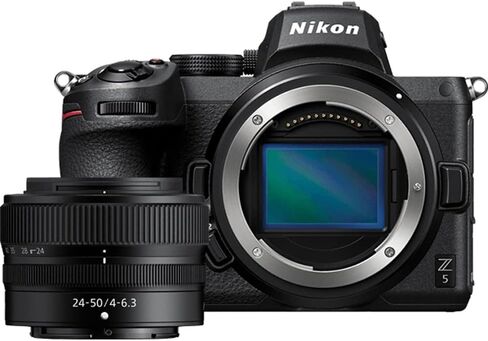 Nikon Z5 Mirrorless Full Frame FX Camera 2 Lens Kit with 24-50mm f/4-6.3 + 50-250mm f/4.5-6.3 DX VR Bundle with Deco Gear Photography Backpack + Photo Video LED + 64GB Card + Software and Accessories in Kuwait