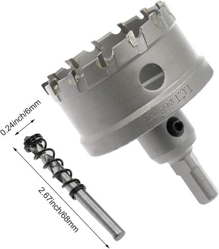 Hordion 1 3/8inch/35mm Carbide Hole Saw Cutter Drill Bit Tooth Tipped TCT Hole Cutter for Stainless Steel Sheet Metal Sheet Plastic FRP Board in Kuwait