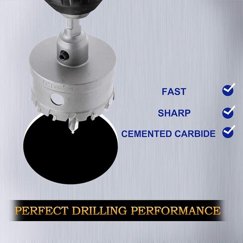 Hordion 1 3/8inch/35mm Carbide Hole Saw Cutter Drill Bit Tooth Tipped TCT Hole Cutter for Stainless Steel Sheet Metal Sheet Plastic FRP Board in Kuwait
