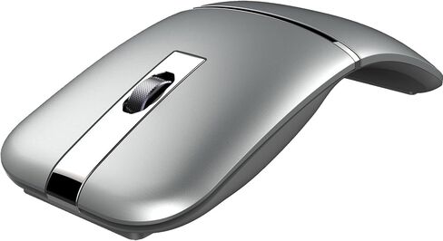 Wireless Bluetooth Mouse Mute Arc Mouse for Laptop,Bluetooth/2.4GHz Dual-Mode Rechargeable Mice,Rotating Ultra Thin for Desktop PC MacBook Pro Chromebook Lenovo Device Travel in Saudi Arabia