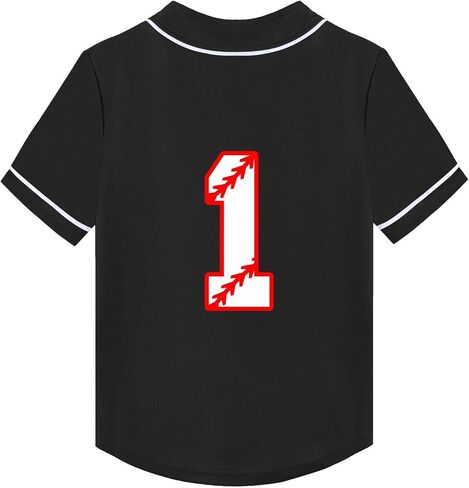 تي شيرت Mowbeat Baby Baseball Jersey لعمر سنة واحدة لحفلات أعياد الميلاد بأكمام قصيرة وأزرار تي شيرت للأطفال الرضع الأول هدية in Saudi Arabia