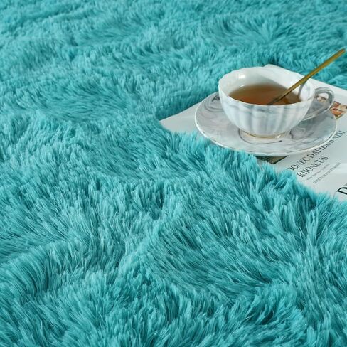 Ompaa Fluffy Rug, Super Soft Fuzzy Area Rugs for Bedroom Living Room - 3' x 5' Large Plush Furry Shag Rug - Kids Playroom Nursery Classroom Dining Room Decor Floor Carpet, Beige in Kuwait