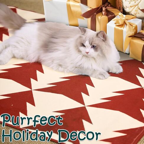jinchan Christmas Runner Rug 2x5 Hallway Rug Xmas Tree Runner Kitchen Rug Soft Washable Rug Non Slip Holiday Decorative Floor Carpet for Bedroom Bathroom Laundry Entryway Living Room (Green,2x5ft) in Saudi Arabia