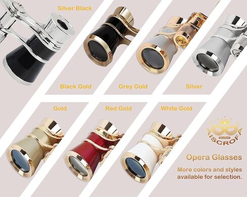 Opera Glasses,3X25 Theater Binoculars with Foldable and Extendable Handle,Mini Binocular Compact Lightweight,Portable Theater Glasses for Adults Kids Women in Musical Concert in Kuwait
