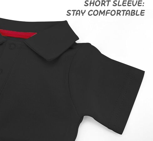 Jimonda Cotton Baby Polo Collared Bodysuit Boys Girls Rompers | Soft Breathable Cotton,Short Sleeve,Classic Polo Collar,Lightweight,Infant outfit clothes,Unisex newborn,Soild Color in Saudi Arabia