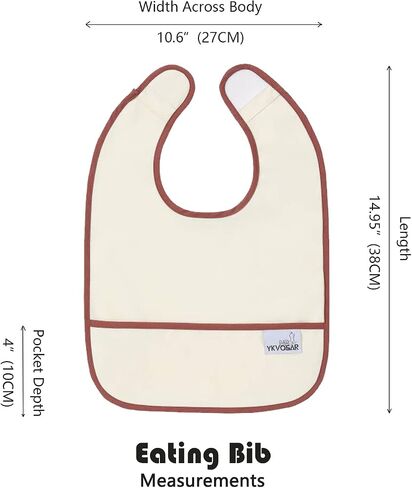 Baby Bibs for Eating Waterproof Baby Bibs Baby Feeding Bibs 2 Packs Washable Baby Food Bibs 6-24 Months in Saudi Arabia