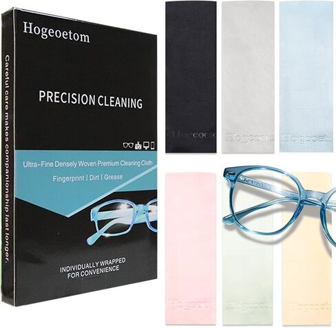 Microfiber Cleaning Cloths，Superior Glasses Cloth, Camera Lens Cleaning Cloths, Laptop, Phone, Tablet,Screens & More (Pack of 12) in Kuwait