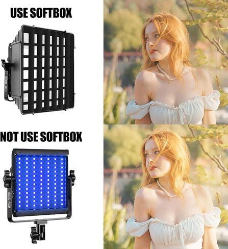 GVM 800D RGB Photography Lighting Kits with 3 Softboxes, 3 Packs Studio Lights with Bluetooth Control, YouTube Video Light with Upgrade18 Lighting Scenes, led Panel Lights for Video Recording in Saudi Arabia