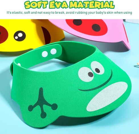 3 قطع قبعة استحمام، قبعة استحمام ناعمة قابلة للتعديل للحماية من الشامبو لحديثي الولادة، in Kuwait