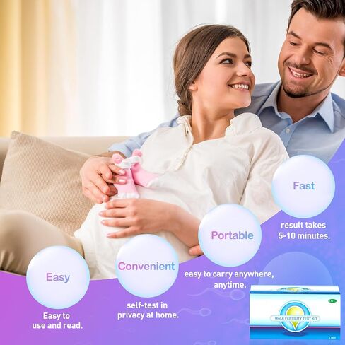 Fertility Test Kit for Men - Male Fertility Home Test - Sperm Count Test Kit- Fast, Convenient, Private in Saudi Arabia