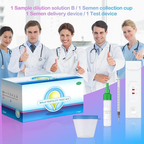 Fertility Test Kit for Men - Male Fertility Home Test - Sperm Count Test Kit- Fast, Convenient, Private in Saudi Arabia
