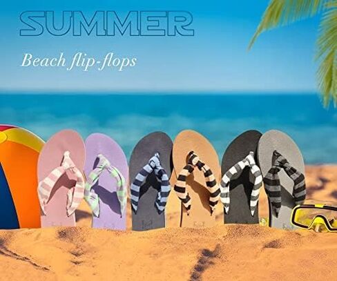 KuaiLu Flip Flops للنساء مع قوس دعم اليوغا حصيرة مريحة الصيف الشاطئ المشي ثونغ وسادة الصنادل الانزلاق على داخلي في الهواء الطلق أسود حجم 8 in Kuwait