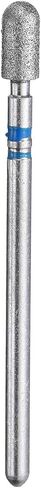 HARFINGTON 120-140 Grits Diamond Grinding Bit 3.5mm رأس كروي أسطواني 2.35mm عرقوب 7mm طول الحجر الرملي لقم الثقب أداة دوارة لطحن زجاج السيراميك، تلميع، أزرق in Saudi Arabia