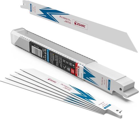 EZARC 25 Pack Bi-Metal Cobalt Reciprocating Saw Blades for Heavy Metal Cutting Sabre Saw Blades 9-Inch 14TPI R922PM in Kuwait