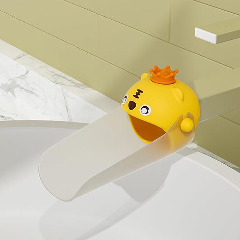 Faucet Extender for Toddlers, Universal Sink Handle Extenders to Make Washing Hands Fun for Babies and Kids, Fits Sink Spout Tub for Kitchen and Bathroom (Yellow) in Saudi Arabia