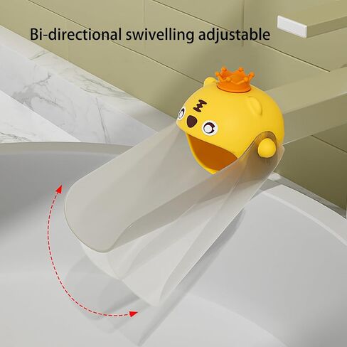 Faucet Extender for Toddlers, Universal Sink Handle Extenders to Make Washing Hands Fun for Babies and Kids, Fits Sink Spout Tub for Kitchen and Bathroom (Yellow) in Saudi Arabia