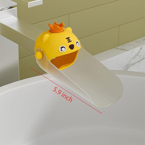 Faucet Extender for Toddlers, Universal Sink Handle Extenders to Make Washing Hands Fun for Babies and Kids, Fits Sink Spout Tub for Kitchen and Bathroom (Yellow) in Saudi Arabia