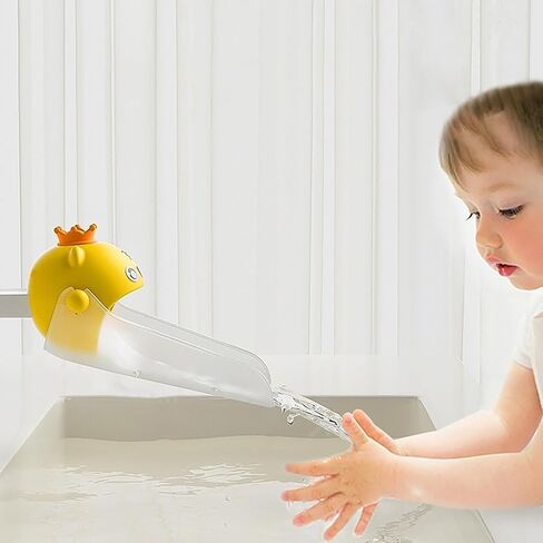 Faucet Extender for Toddlers, Universal Sink Handle Extenders to Make Washing Hands Fun for Babies and Kids, Fits Sink Spout Tub for Kitchen and Bathroom (Yellow) in Saudi Arabia