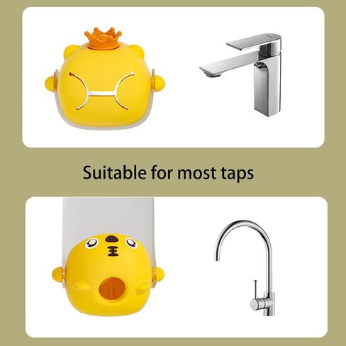 Faucet Extender for Toddlers, Universal Sink Handle Extenders to Make Washing Hands Fun for Babies and Kids, Fits Sink Spout Tub for Kitchen and Bathroom (Yellow) in Saudi Arabia