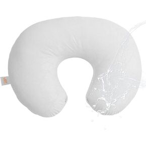 LAT Waterproof Nursing Pillow for Breastfeeding,Waterproof Removable Cover,Ergonomic Breast Feeding Pillows Baby for Baby Boys and Girls,Machine Washable(White)