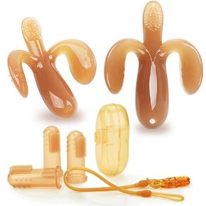 Food WAJIAYON Amber Oil Baby Teething Toys for Babies 0-6 Months Set of 6,Baby Toys 6 to 12 Months,Freezer BPA Free Soft and Textured Silicone Baby Teether Relief Soothing Sore Gums Chew Infant Toys