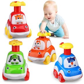 ALASOU Animal Car Toys for 1 2 Year Old Boy|Baby Toys 12-18 Months|1 Year Old Boy Gifts for Toddler Toys Age 1-2|1 2 Year Old Boy Birthday Gift for Infant Toddlers