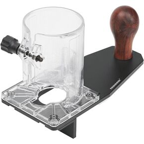 TOOLCOOL Trimmer Router Balance Base Plate Router Base with Adjustable Fence Compatible with 65mm Diameter Router for Precise Trimming Grooving Milling Chamfering