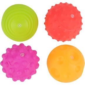 4PCS Baby Gripping Balls,Sensory Ball,Cognition Children Kids Early Learning Toys