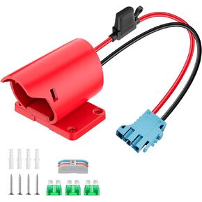 Power Wheel Adapter for Milwaukee M12 Battery Adapter 12V Power Wheel Battery Converter with Wire Harness Connector Compatible with Peg-Perego Children's Riding Toys 12AWG Wire Connector with Fuse