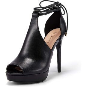 Womens Peep Toe Platform Heels Sexy Sandals Strappy Lace Up Tie Stilettos Dress Pumps Shoes