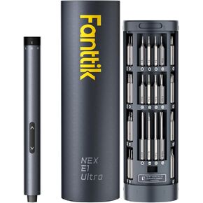 Fanttik E1 Ultra 3.7V Mini Electric Screwdriver, Precision Electric Set, 50-in-1 Magnetic Bits, Magnetic Rotatable Storage, 5/32''Hex, Electric Screwdriver for Electronics Phone Camera Laptop Watch