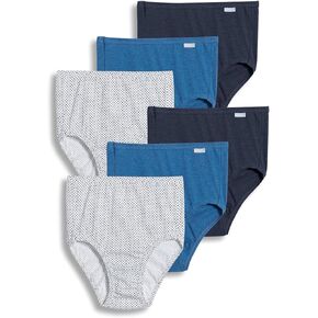 Jockey Women's Underwear Plus Size Elance Brief - 6 Pack, Light, 9