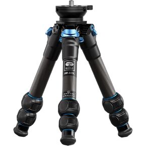 SIRUI AM223L Mini Leveling Tripod, Carbon Fiber Desktop Travel Tripod for DSLR Camera Video Camcorder, Max Load 33lbs, Max Height 14.2"