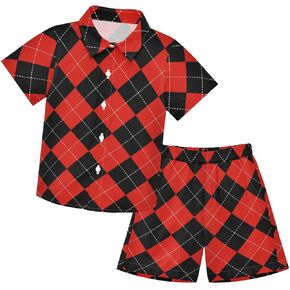 visesunny Toddler Little Boys Short Sleeve T-Shirt Beach Shirts for Kids Casual Shorts Set Summer Clothes Outfits