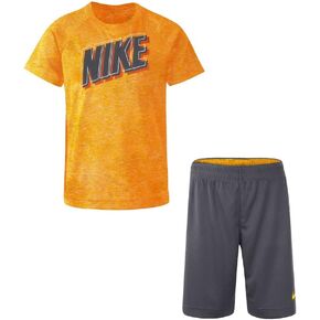 Nike Toddler Boys Dri-Fit T-Shirt & Shorts 2 Piece Set (G(86E908-G1A)/O, 2T)
