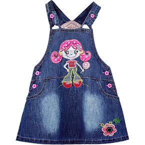 Peacolate 3M-3Years Baby Girl Denim Casual Cute Suspender Dress