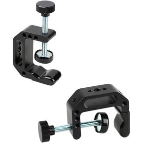 CAMVATE Aluminum C-Clamp with 1/4"-20 & 3/8"-16 Female Socket for Tables Desk Mount(2 Pieces) - 2541