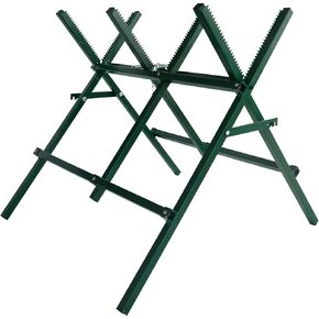 Log Sawhorse - Portable Folding Sawhorse - Log Collapsible Saw Horse - Adjustable Log Cutting Sawbuck - Heavy Duty Sawbuck - Capacity Sawbuck for Firewood