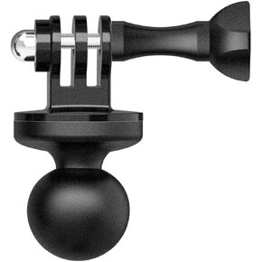 1" Ball Mount Adapter for Insta360 One X2, X, One R, RS, GO 2, GoPro Hero, Compatible with RAM Ball Head Mounts B Size Double Socket Arm
