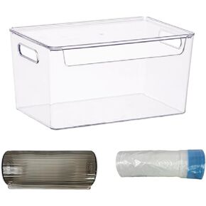 Garbage Bag Dispenser 2 for 1, Acrylic Trash Bag Holder , Trash Bag Dispenser , Garbage Bag Holder, Trash Bag Holder Dispenser , Garbage Bag Dispenser, Includes Trash Bag Dispenser Roll Holder