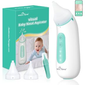 Electric Baby Nasal Aspirator Camera: Baby Nose Sucker Nose Cleaner with Camera Free APP Controlled Powered by Easy Nasal Care App iOS & Android App Automatic Booger Sucker for Baby ENA101