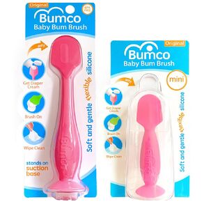 Bumco Diaper Cream Spatula (2-Pack) - BPA-Free Diaper Bag Essentials, Soft & Flexible Butt Spatula Baby, Mom-Invented Butt Paste Spatula, Diaper Cream Applicator, Bumco Baby Bum Brush, Diaper Spatula